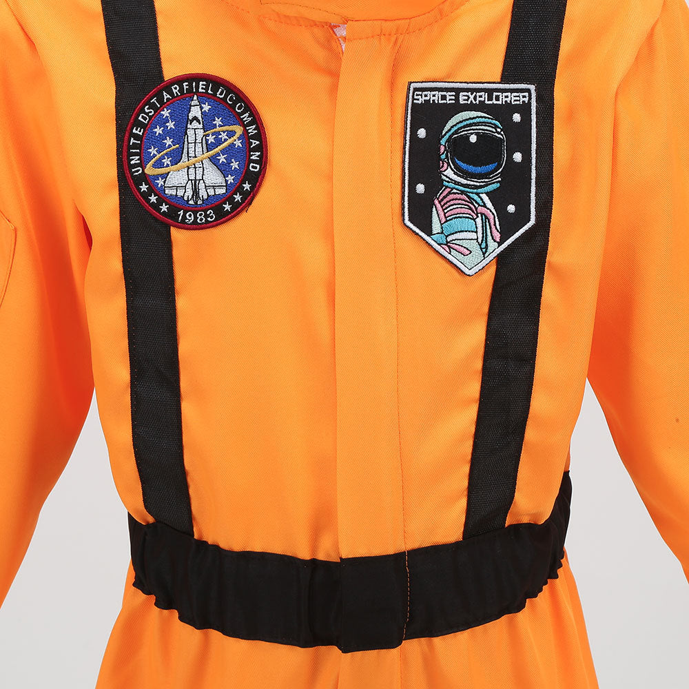 Boys Girls Astronaut Costume Space Man NASA Kids Fancy Dress Outfit Book Day