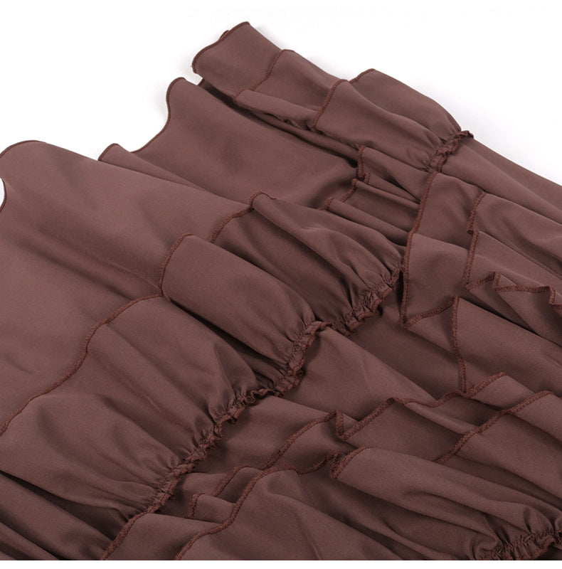 Womens Victorian Gothic Layered Skirt Renaissance Cosplay Party Costume