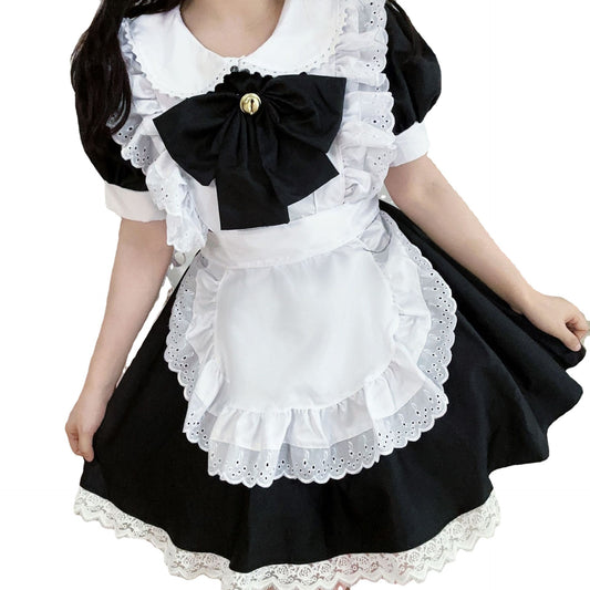 Japanese Cute Lolita Bunny Cosplay - Black and White Maid Dress