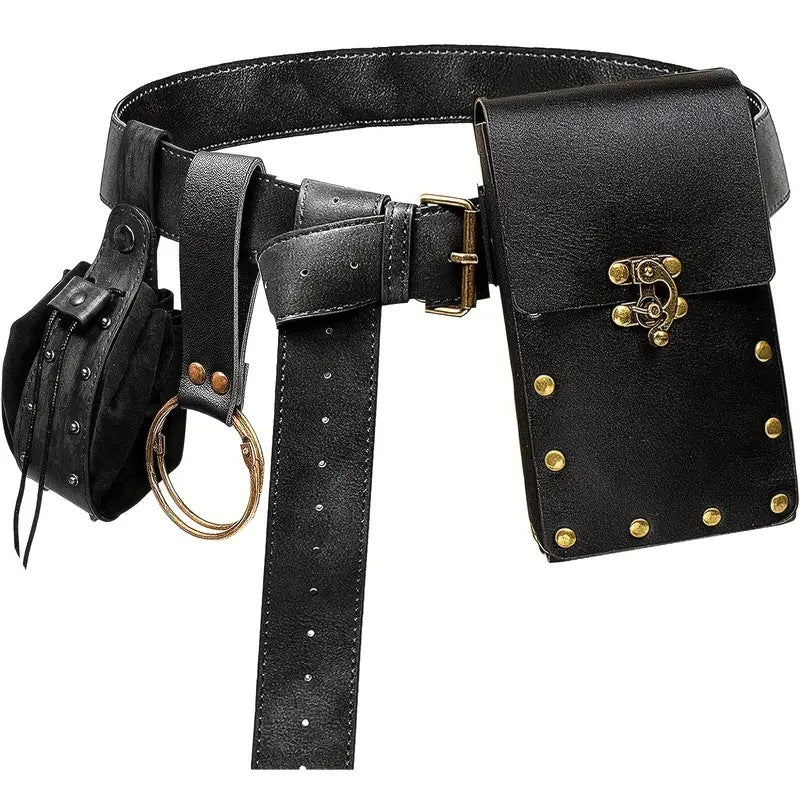 Medieval Renaissance Utility Belt & Pouch Accessories