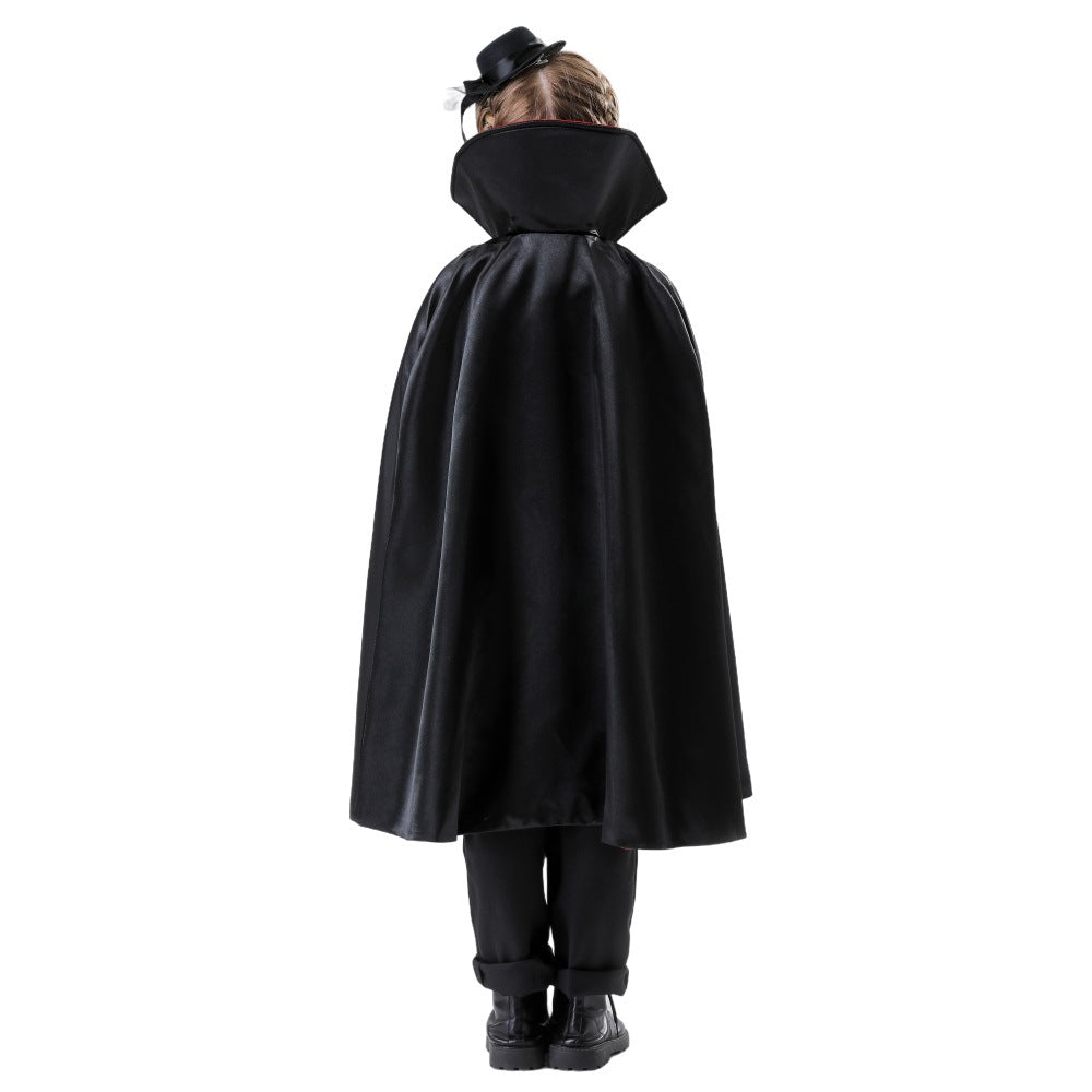 Unisex Children's Vampire Cape Halloween Masquerade Stage Costume