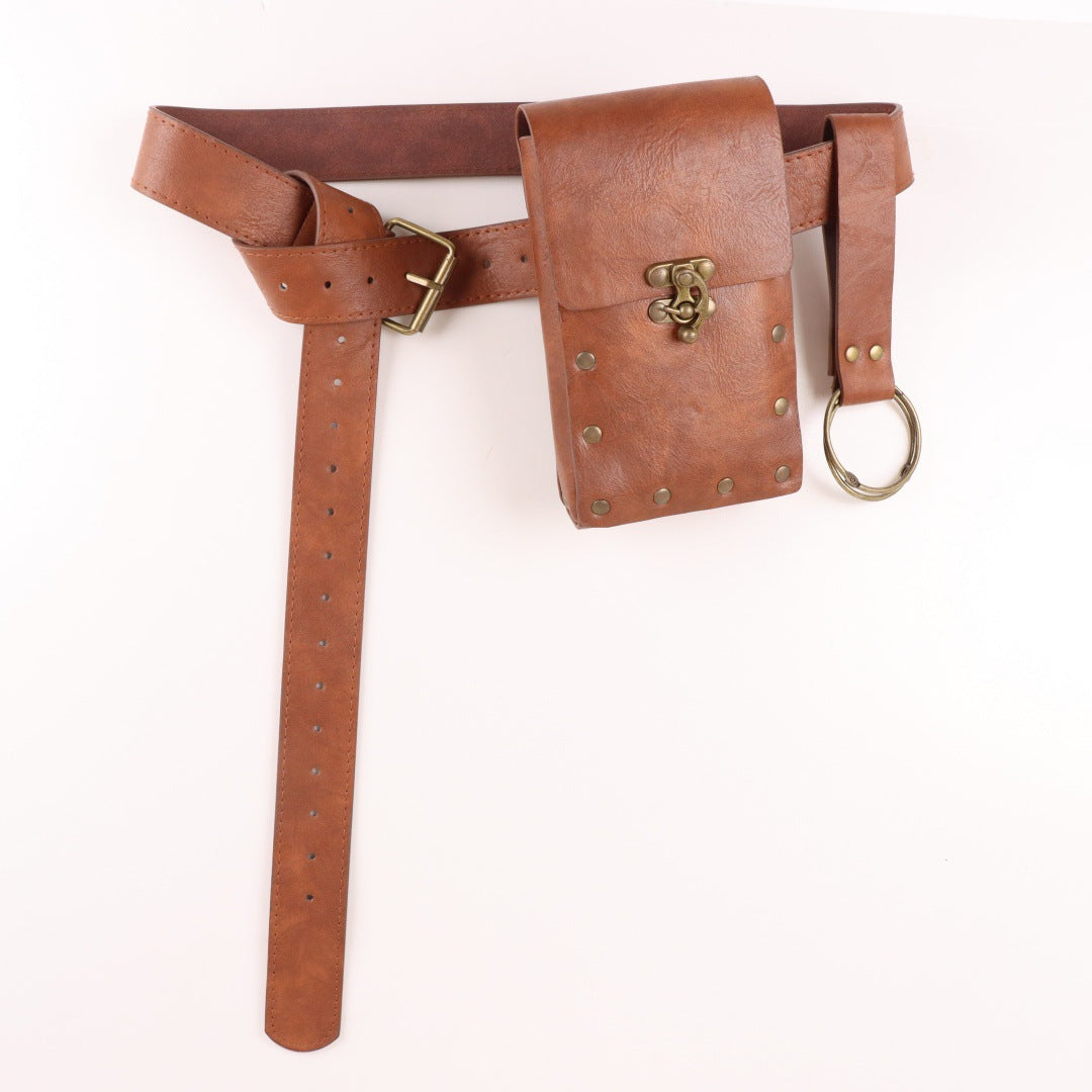 Medieval Renaissance Utility Belt & Pouch Accessories