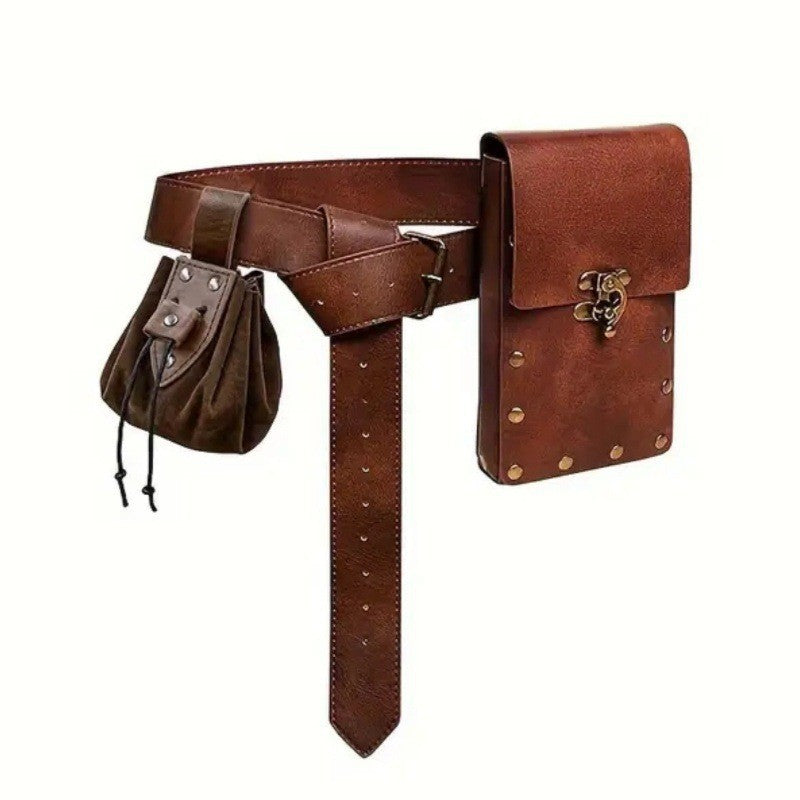 Medieval Renaissance Utility Belt & Pouch Accessories