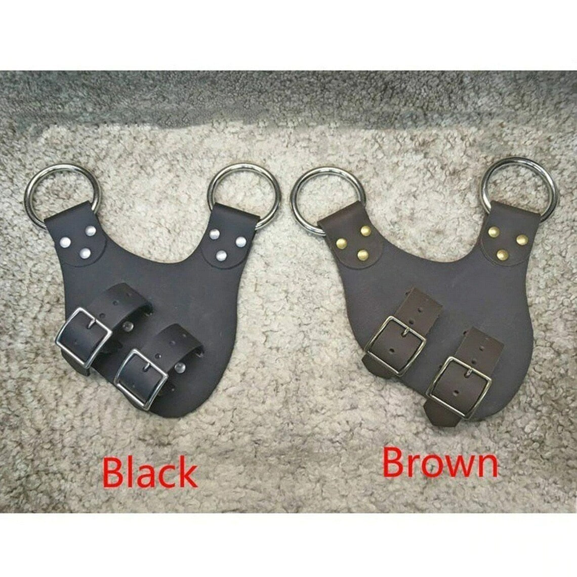 Medieval Fantasy Crossbody Harness – Vintage Leather-Look Costume Straps