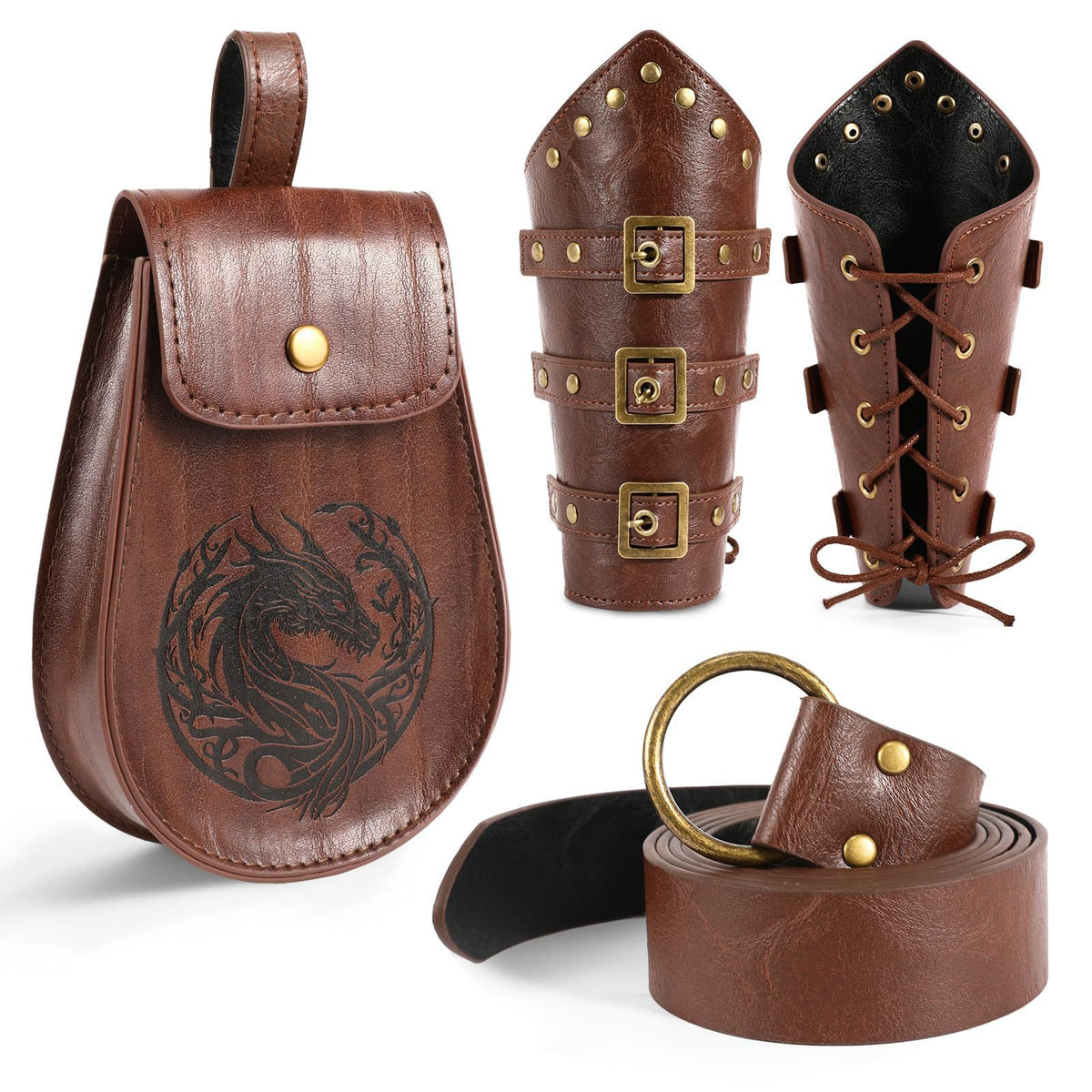 Medieval Renaissance Utility Belt & Pouch Accessories