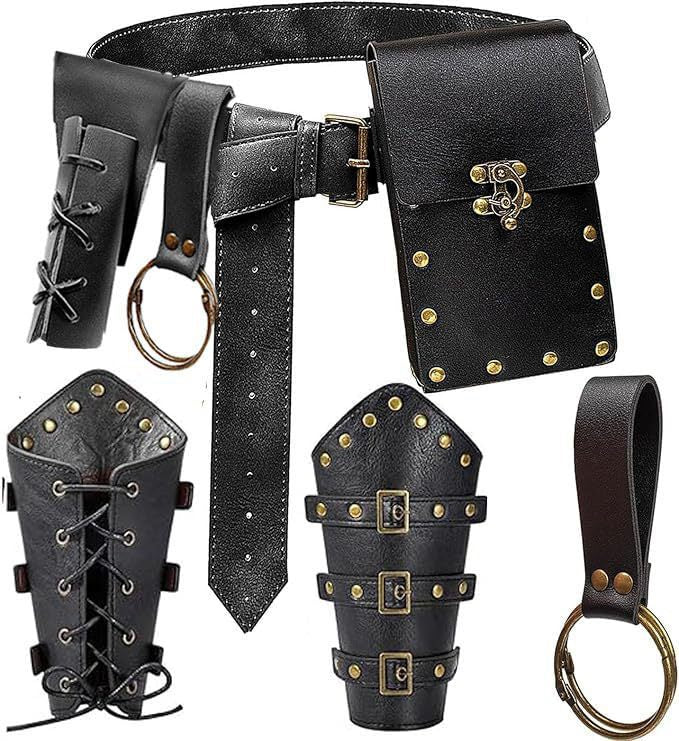Medieval Renaissance Utility Belt & Pouch Accessories