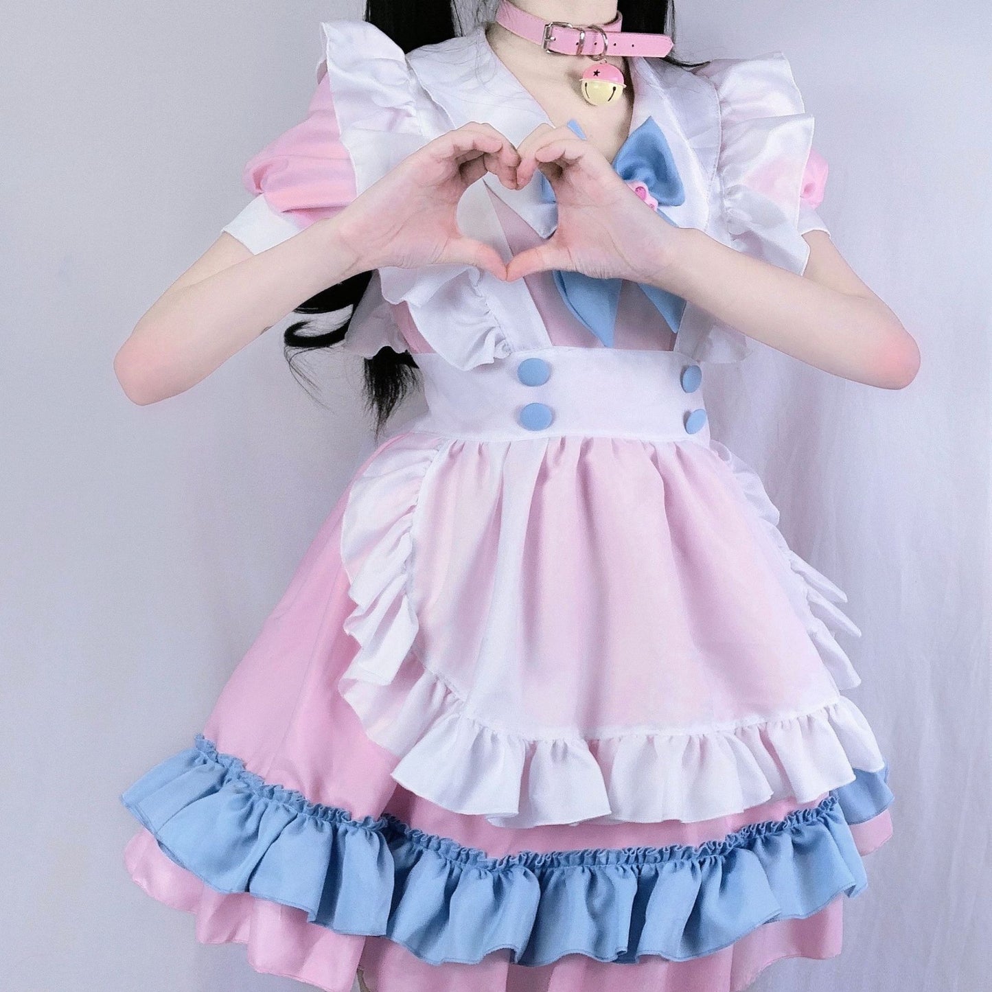 Sweet Cute Lolita Maid Dress Womens Girls Anime Cosplay Costume Layers Dresses