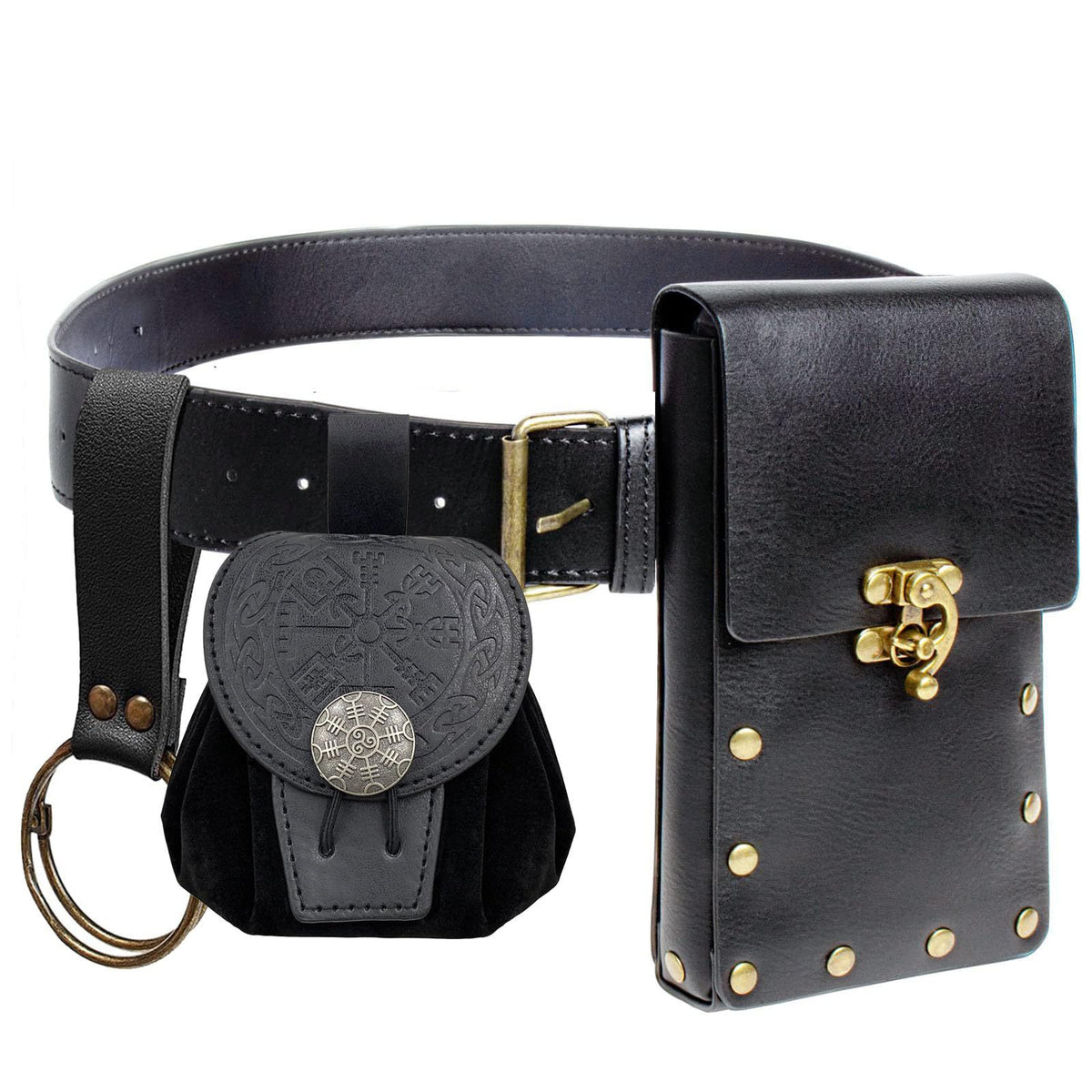 Medieval Renaissance Utility Belt & Pouch Accessories