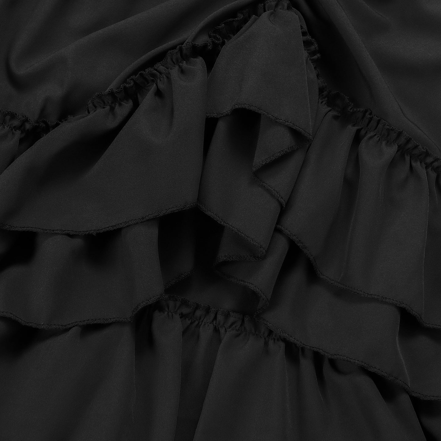 Womens Victorian Gothic Layered Skirt Renaissance Cosplay Party Costume