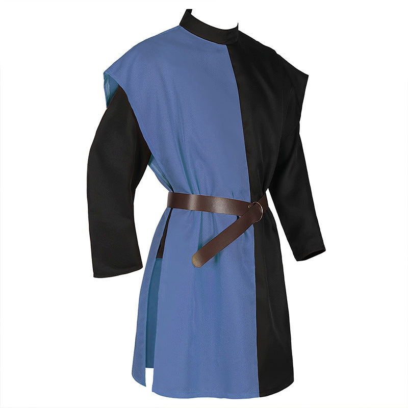 Medieval Knight Tunic Mens LARP Ren Faire Templar Surcoat Plus Size Costume