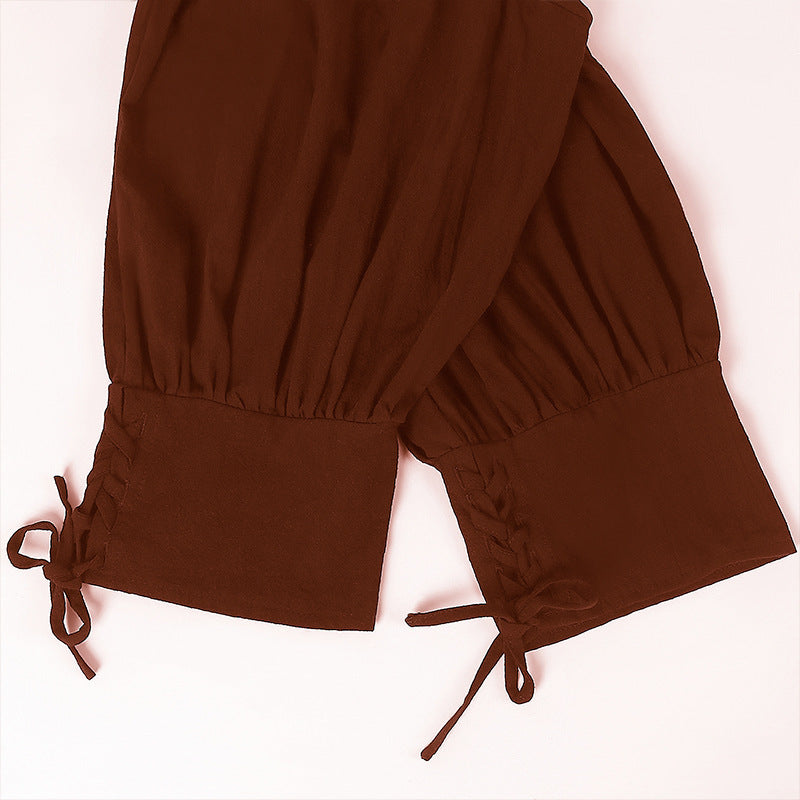 Medieval Civilian Costume Adult Renaissance Reenactment Theater Cosplay Pant Top