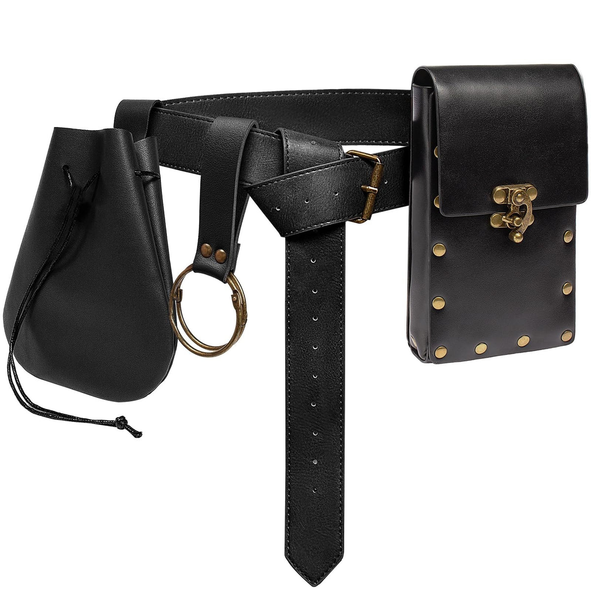 Medieval Renaissance Utility Belt & Pouch Accessories
