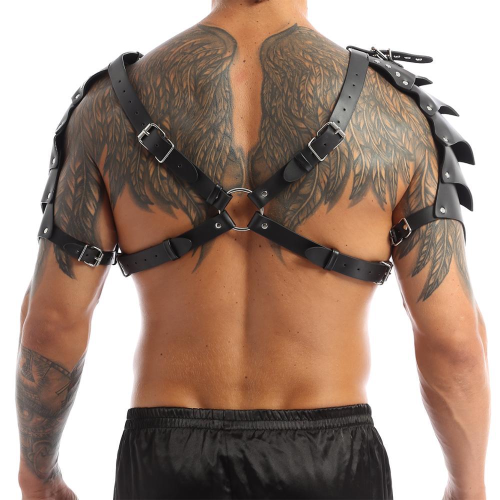 Medieval Renaissance Viking Men's Shoulder Armor Strap: Perfect for COSPLAY and Halloween Role Playing