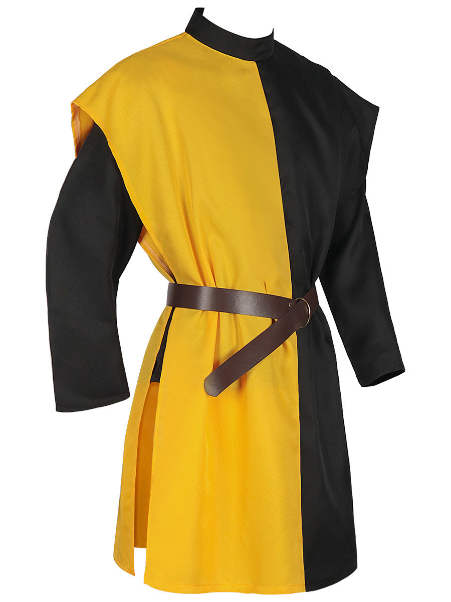 Medieval Knight Tunic Mens LARP Ren Faire Templar Surcoat Plus Size Costume