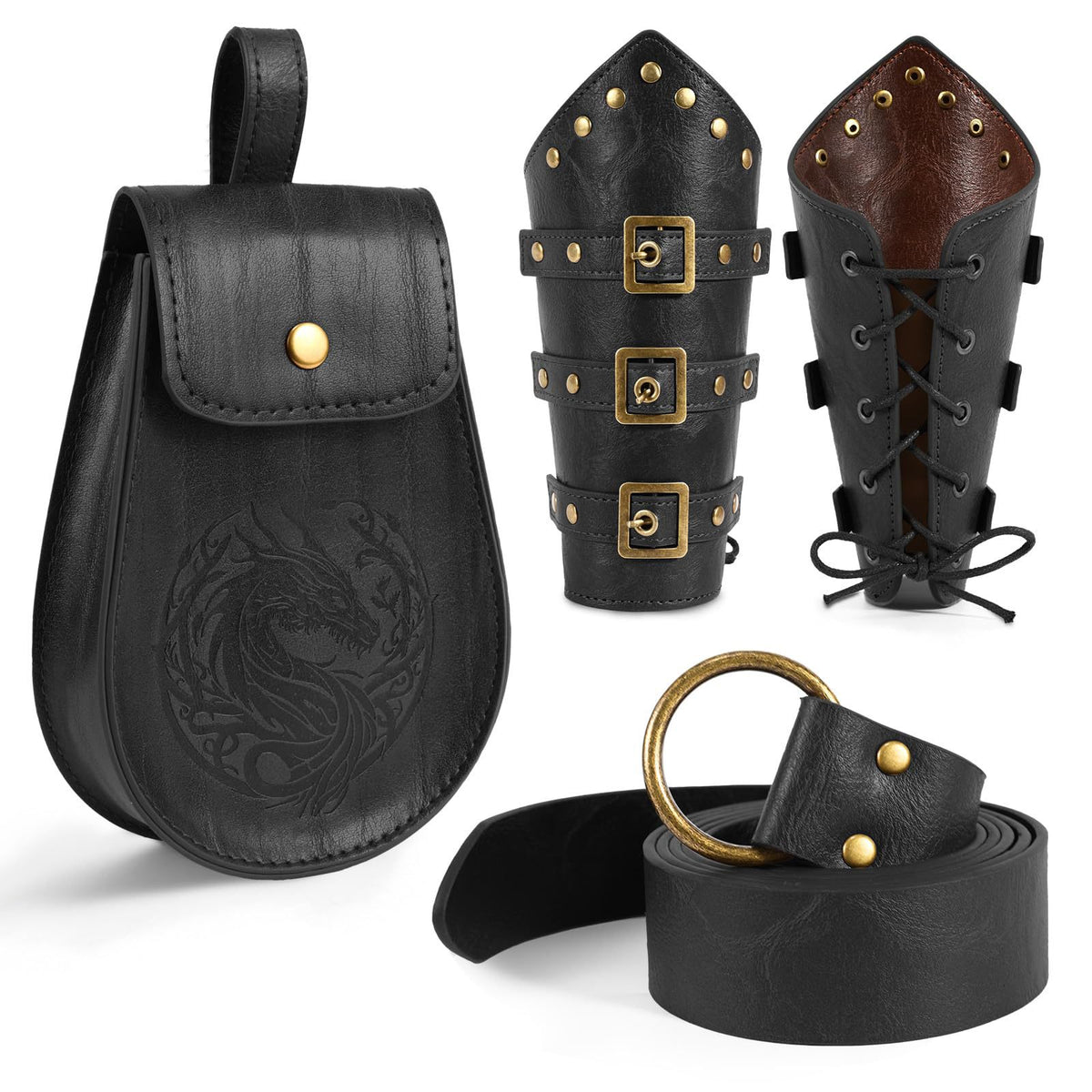 Medieval Renaissance Utility Belt & Pouch Accessories