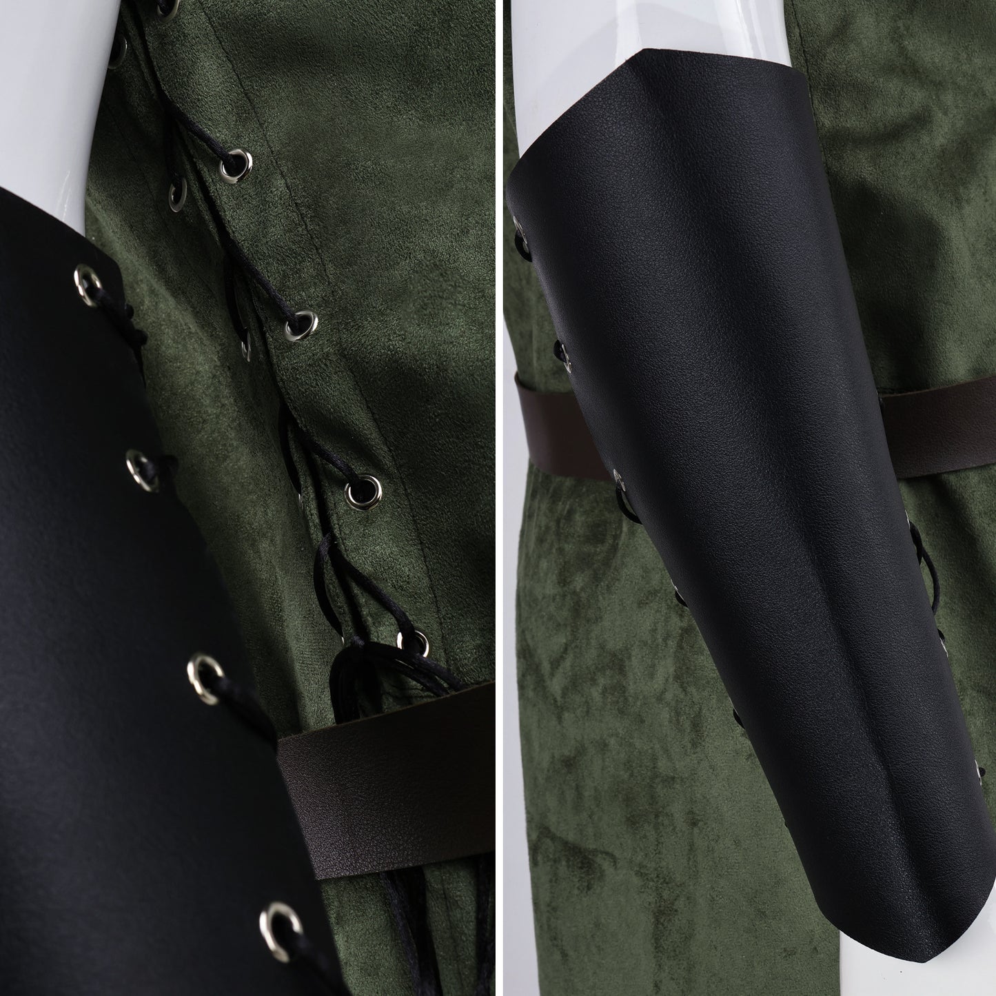 Men's Medieval Faux Suede Longline Vest – Elf Ranger LARP Costume