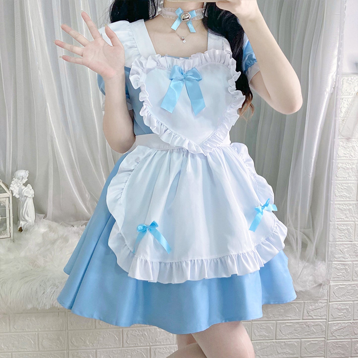 Kawaii Japanese Cospaly Sweet Lolita Dress Cute Anime Maid Costume