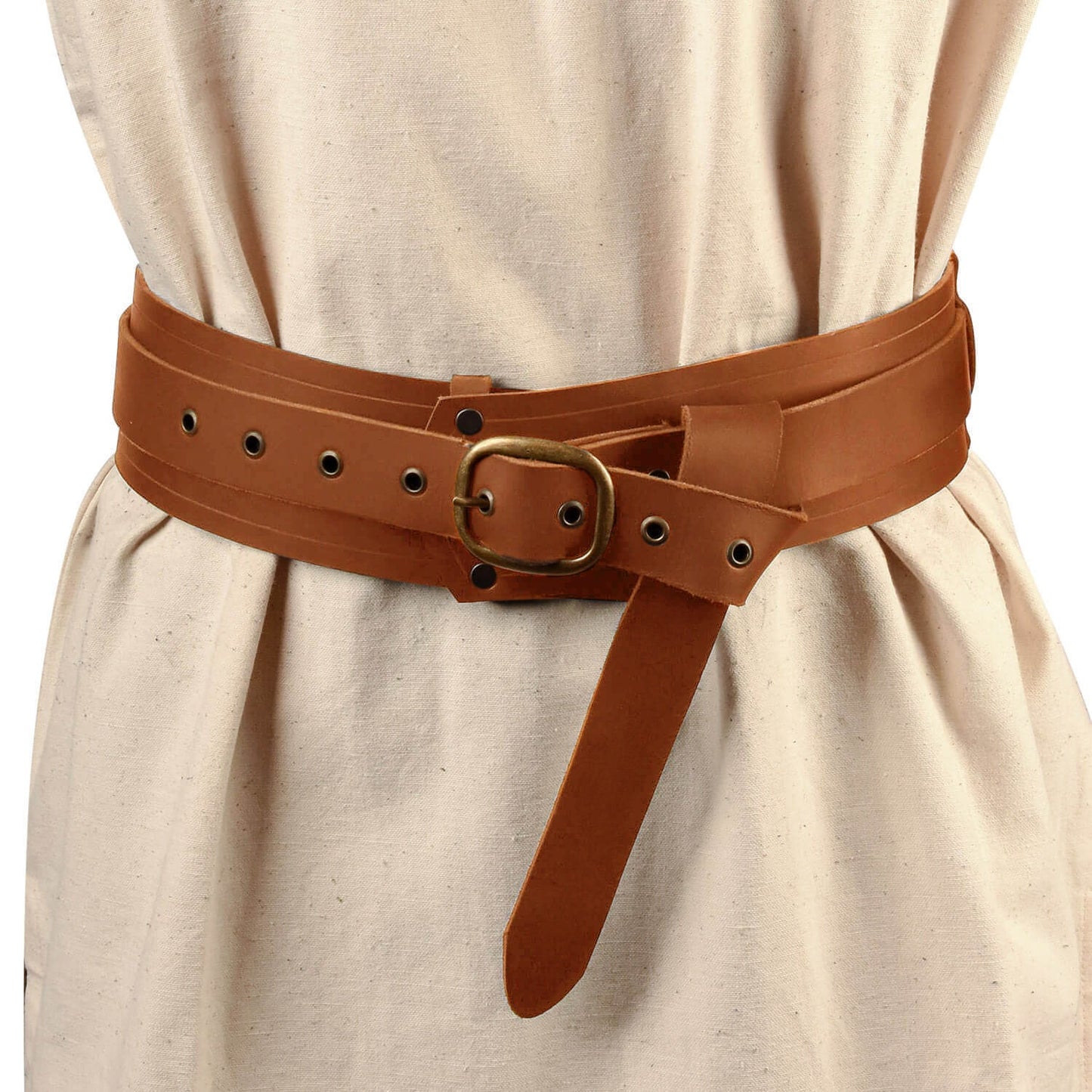 Wide Leather Armor Belt Viking Knight Pirate Medieval Costume