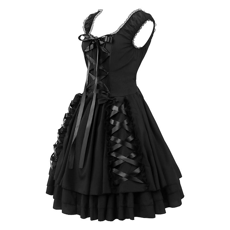 Medieval Steampunk Victorian Gothic Maid Dress Costume