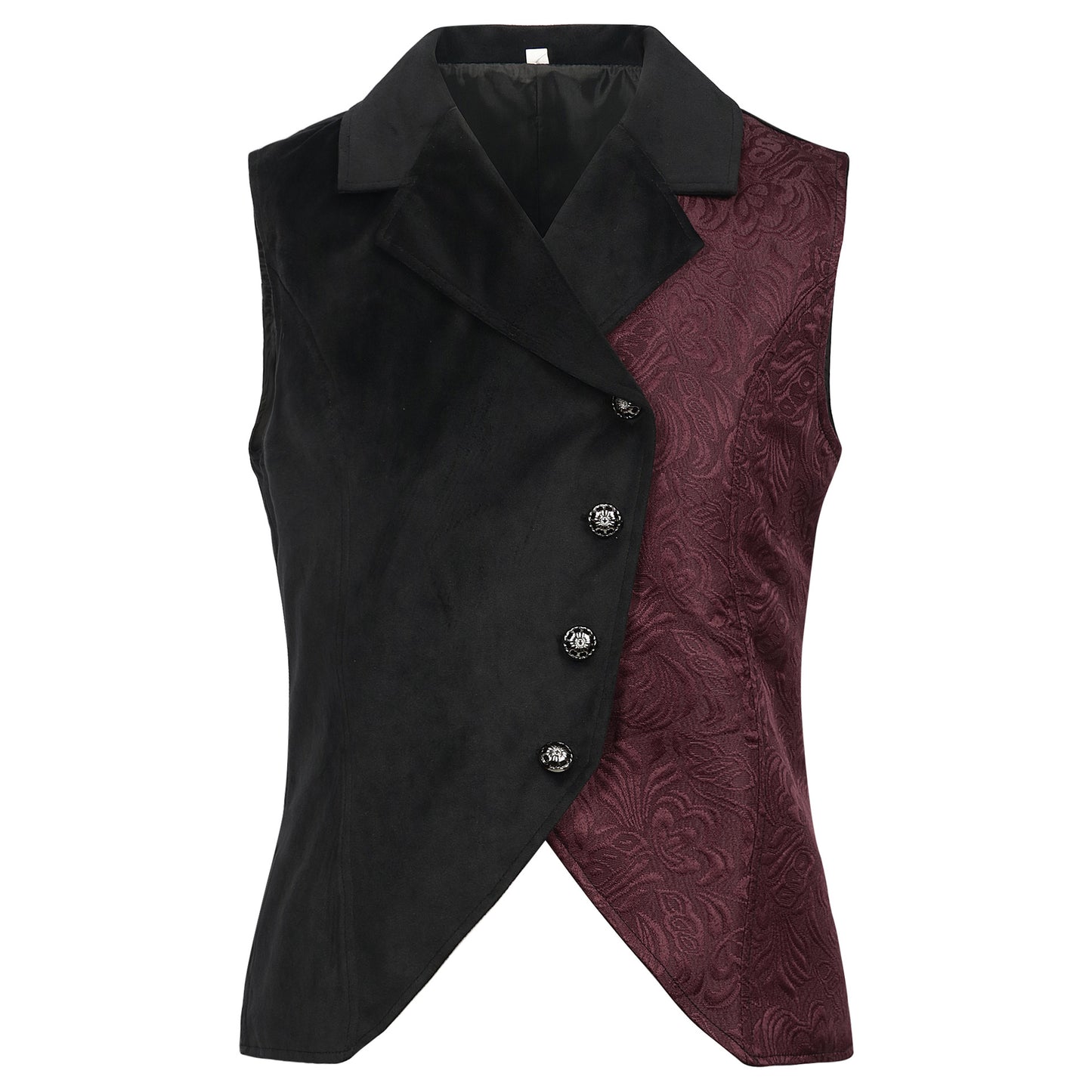 Medieval Retro Men's Punk Vest for Halloween Costume Wedding Party Waistcoat