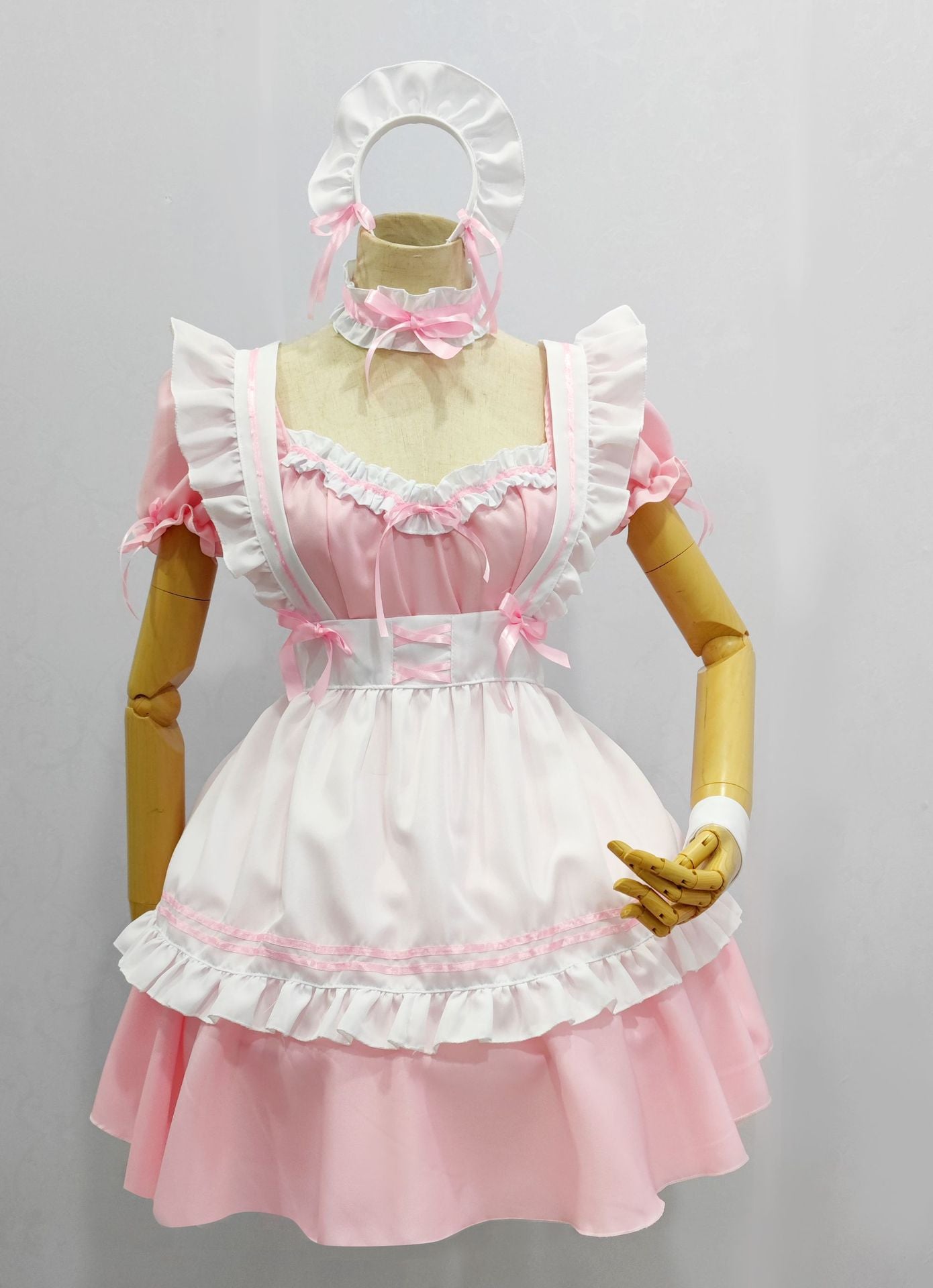 Maid Costume Japanese Style Cosplay - Cute Student Girl Dress Distinguished One-Piece Lolita Gothic Full Set Anime Apparel