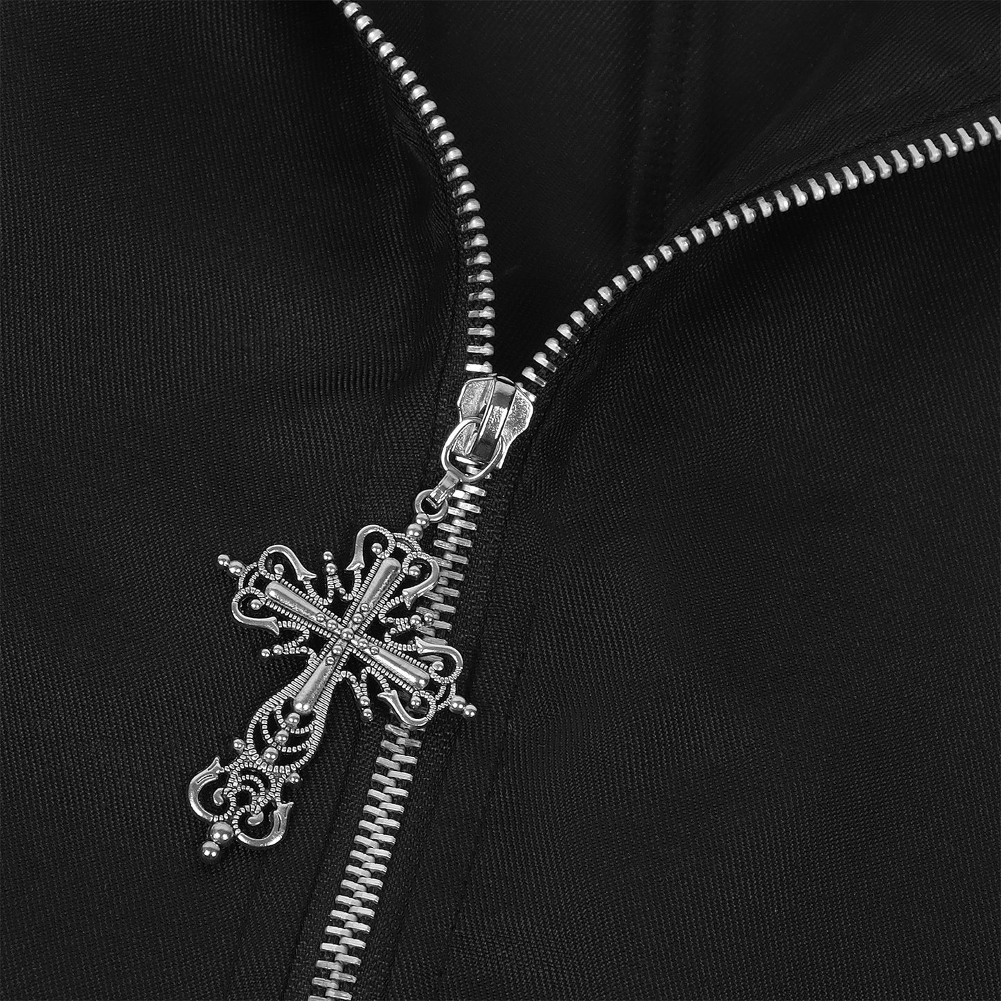 Men’s Gothic Punk Chain Long Coat Steampunk Asymmetric Jacket Medieval Cosplay Top