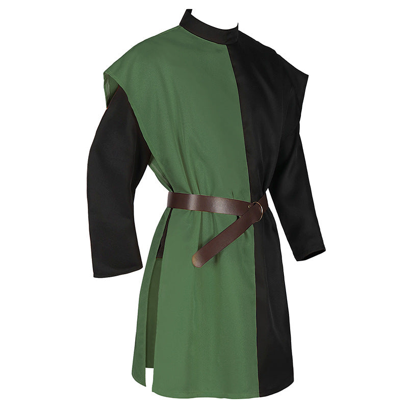 Medieval Knight Tunic Mens LARP Ren Faire Templar Surcoat Plus Size Costume