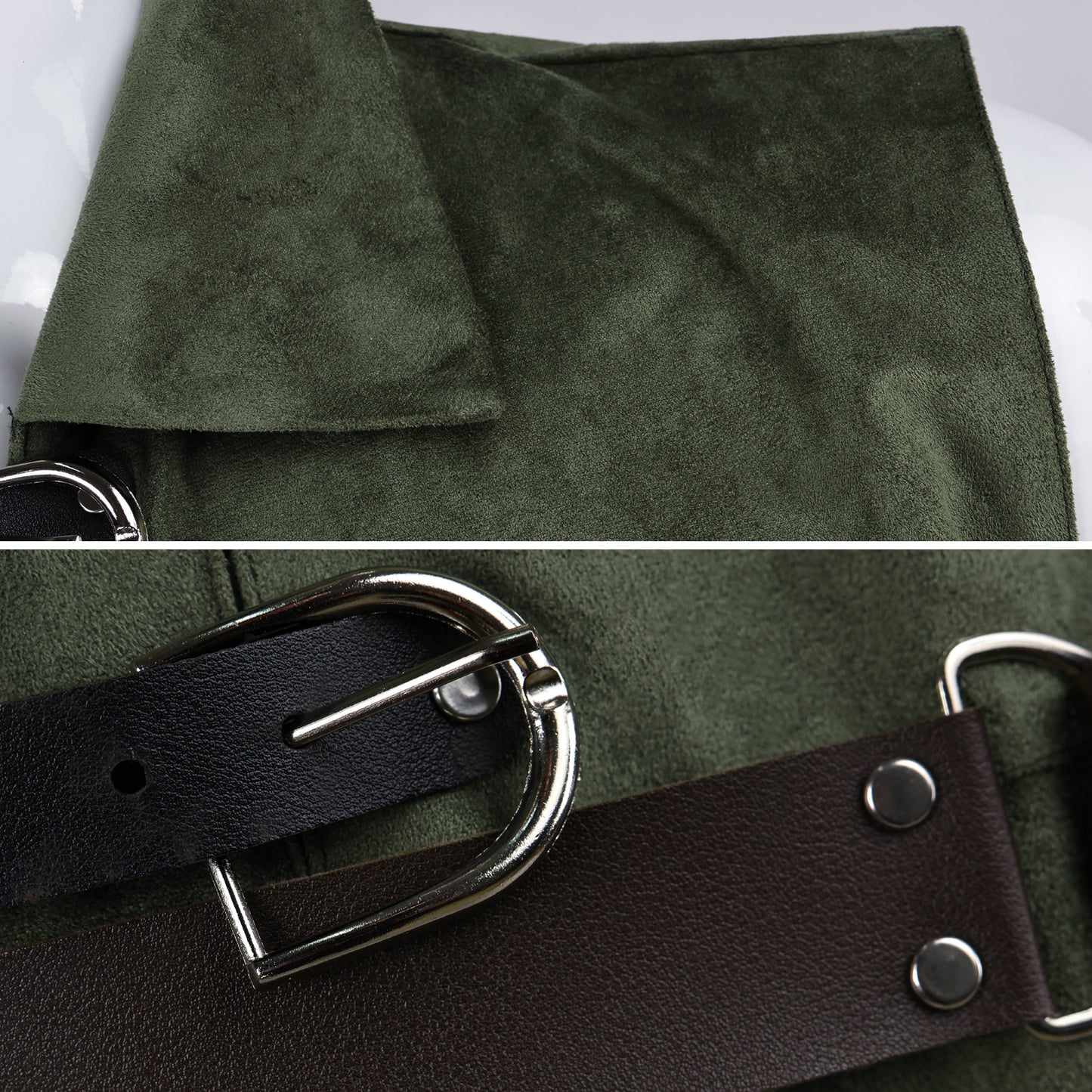 Men's Medieval Faux Suede Longline Vest – Elf Ranger LARP Costume