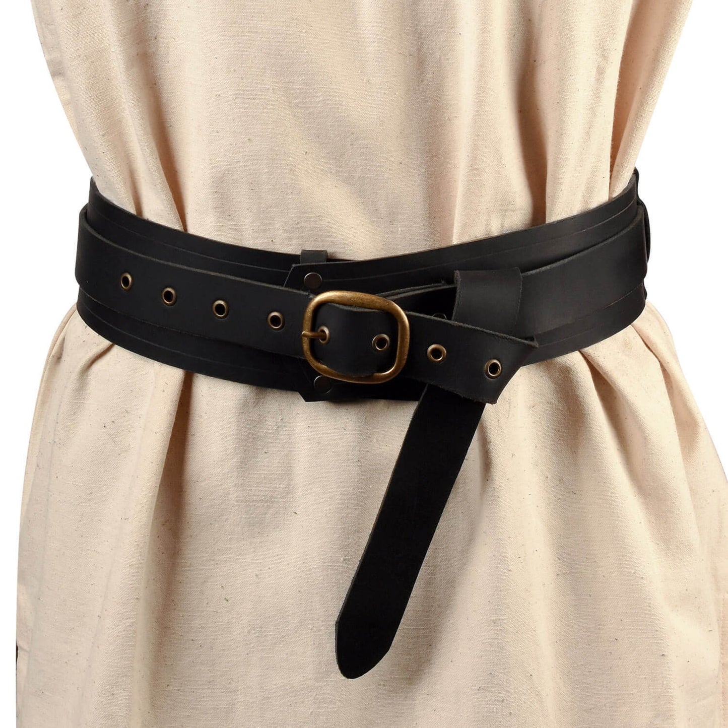Wide Leather Armor Belt Viking Knight Pirate Medieval Costume