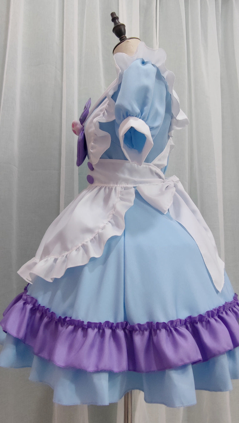 Kawaii Japanese Maid Cospaly Sweet Lolita Dress Cute Anime Maid Costume