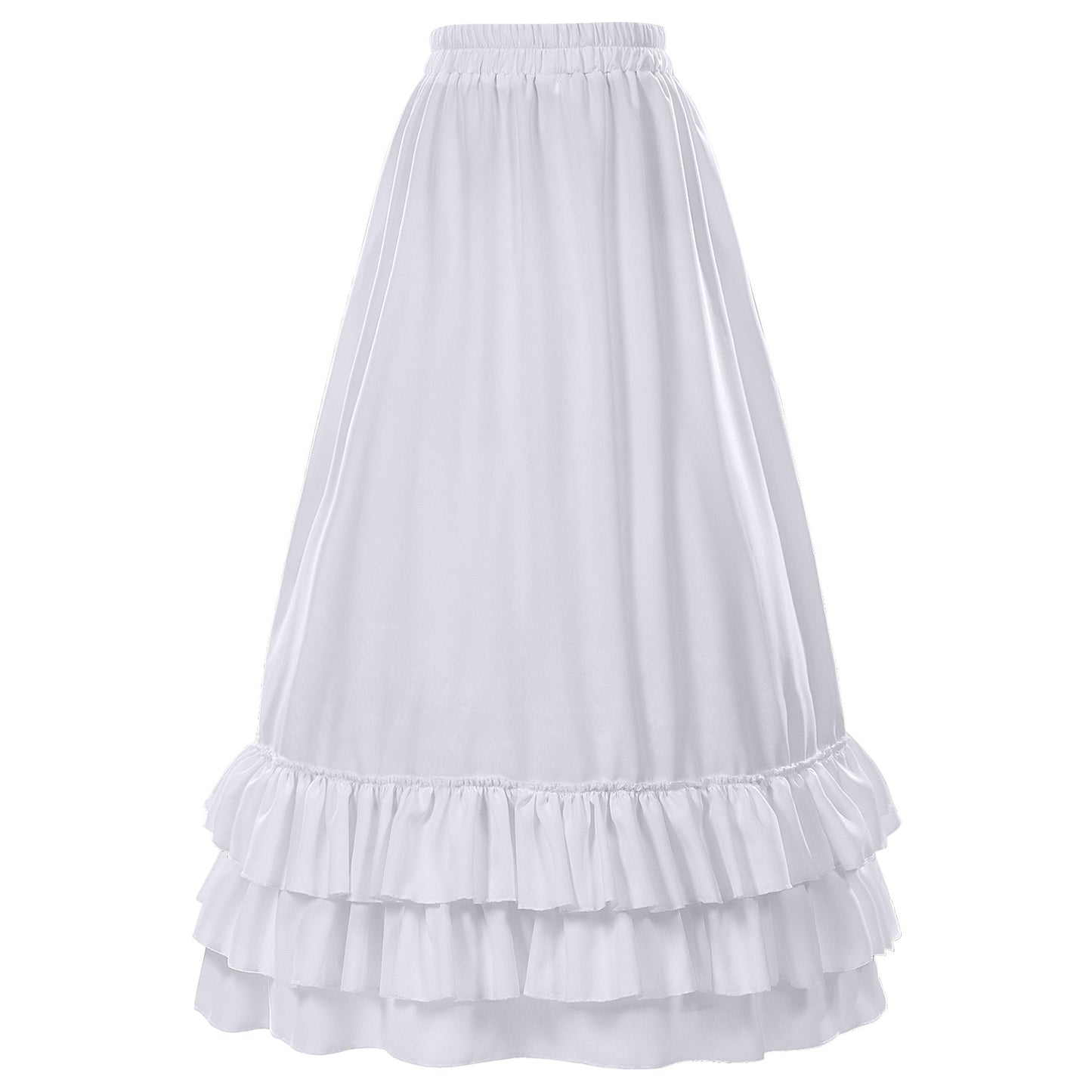 Womens Victorian Gothic Layered Skirt Renaissance Cosplay Party Costume