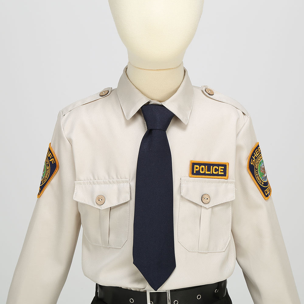 Children's Police Cosplay Carnival Sheriff  Uniform Costumes for Kid