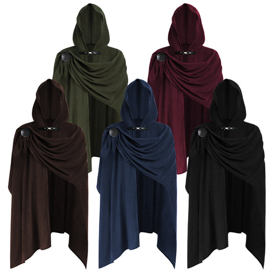 Adult Medieval Corduroy Hooded Cloak – 150CM MEEJOY COSTUMES