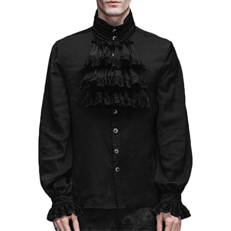 Steampunk Jacket Gothic Victorian Era Frock Suit Jacquard Trousers