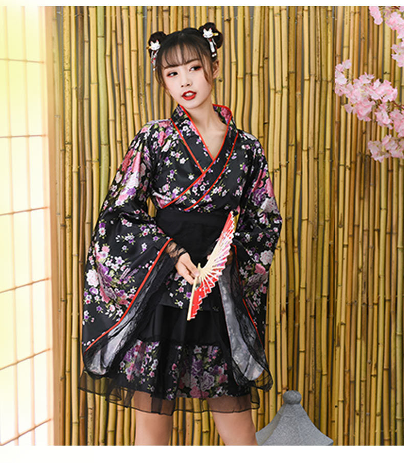 Improved Performance Japanese Kimono set for Cosplay and Anime Fans