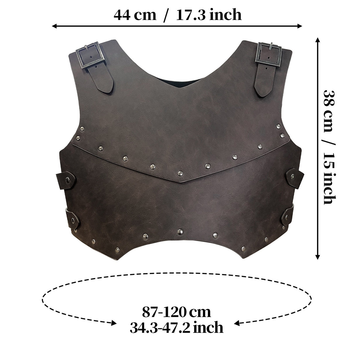 Men's Medieval Viking Breastplate – Double Layer Costume Chest Armour
