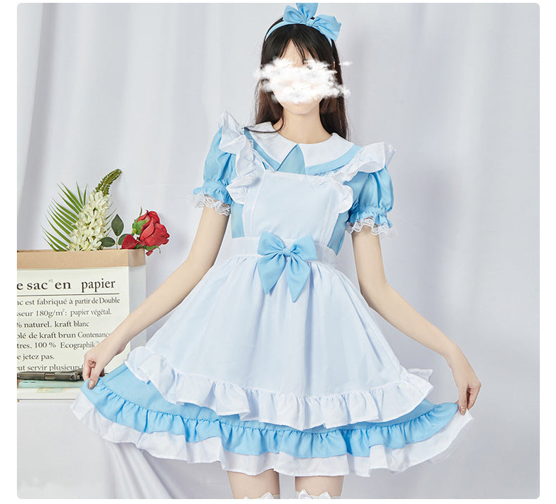 Halloween Alice Maid Costume - Lolita Long Sleeve Cute Princess Dress