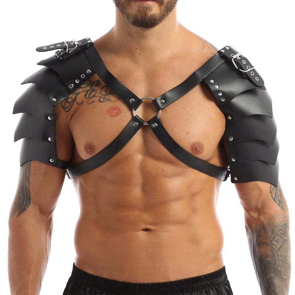 Medieval Renaissance Viking Men's Shoulder Armor Strap: Perfect for COSPLAY and Halloween Role Playing