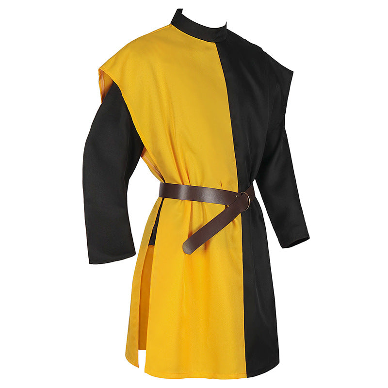Medieval Knight Tunic Mens LARP Ren Faire Templar Surcoat Plus Size Costume