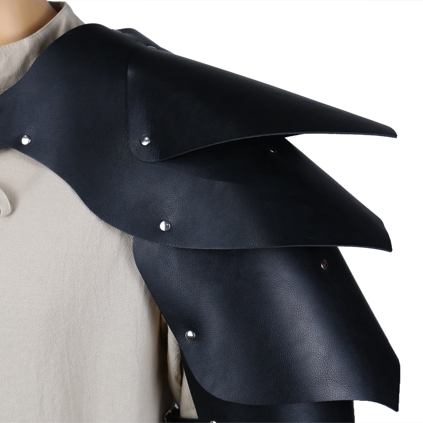 Medieval Knight Pauldron Shoulder Armor Wide Belt Viking Cosplay Gear