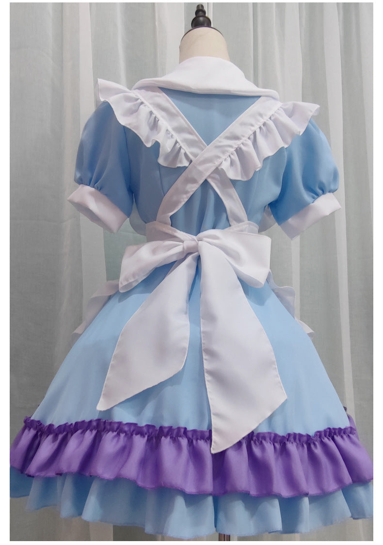 Kawaii Japanese Maid Cospaly Sweet Lolita Dress Cute Anime Maid Costume