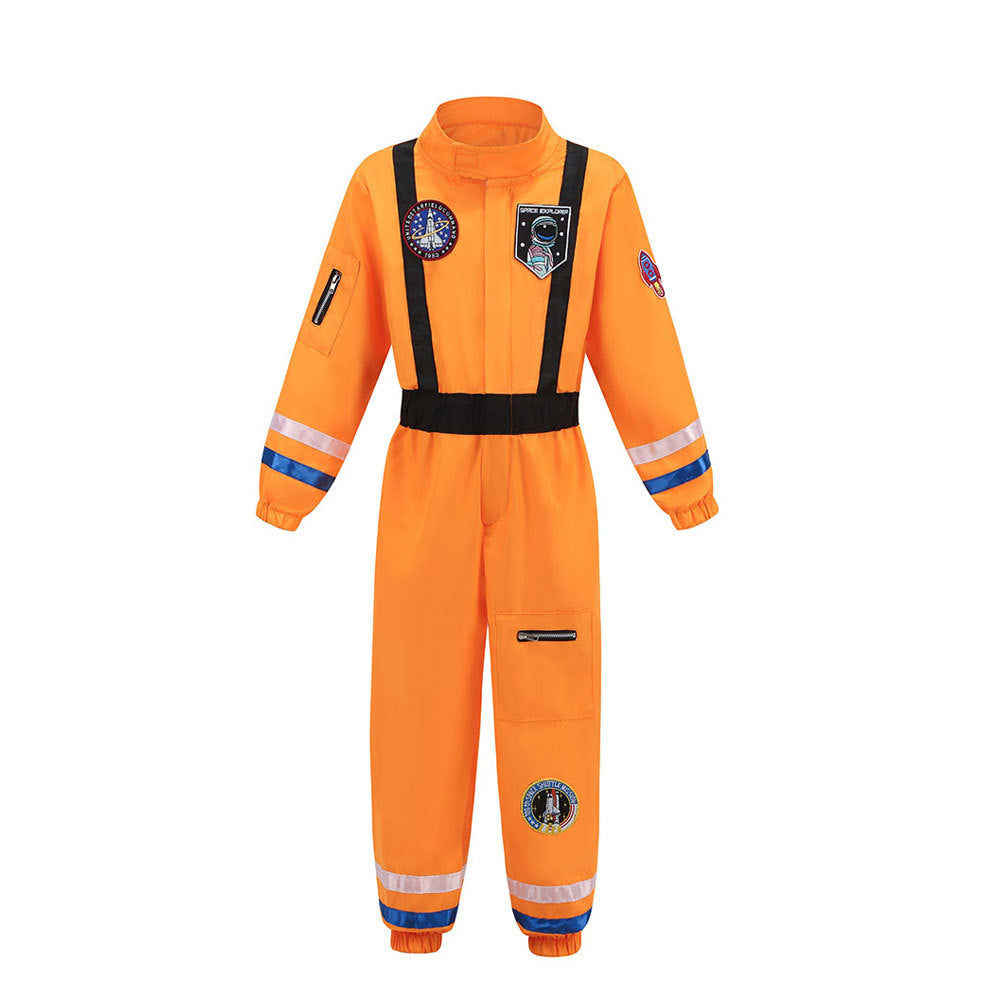 Boys Girls Astronaut Costume Space Man NASA Kids Fancy Dress Outfit Book Day