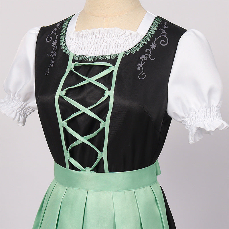 Oktoberfest Bavarian Traditional Beer Maid Costume Women's Dress