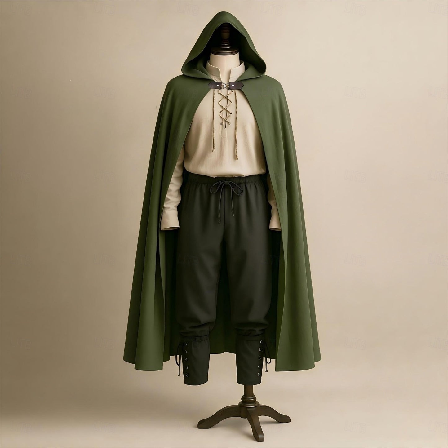 Adult Viking Ranger Fancy Dress Costume Set Halloween Ren Faire LARP