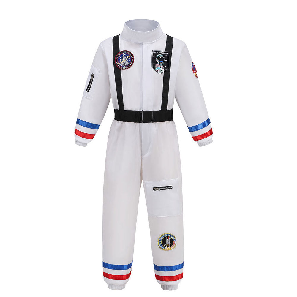 Boys Girls Astronaut Costume Space Man NASA Kids Fancy Dress Outfit Book Day