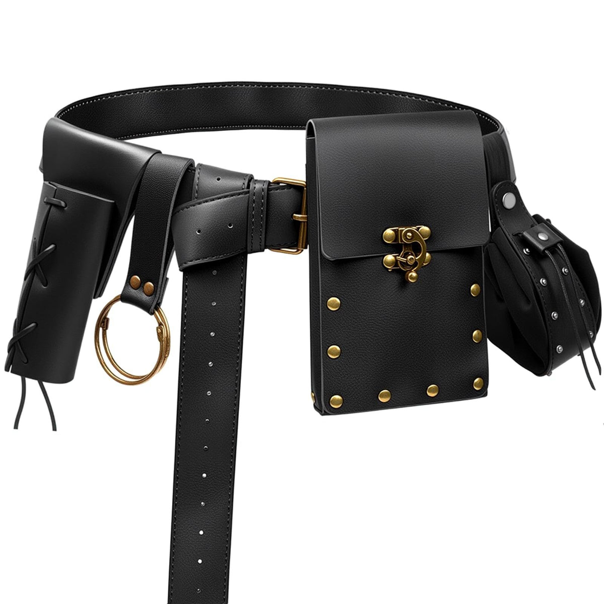 Medieval Renaissance Utility Belt & Pouch Accessories