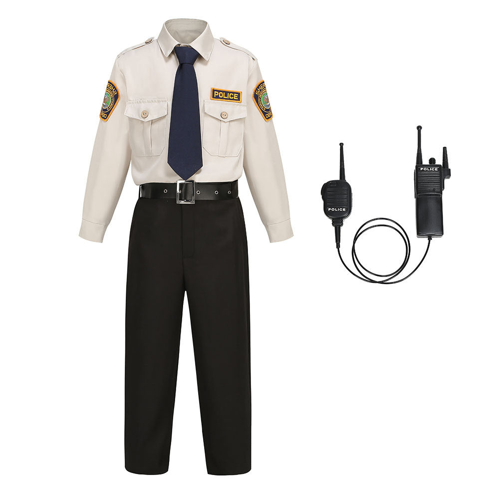 Children's Police Cosplay Carnival Sheriff  Uniform Costumes for Kid