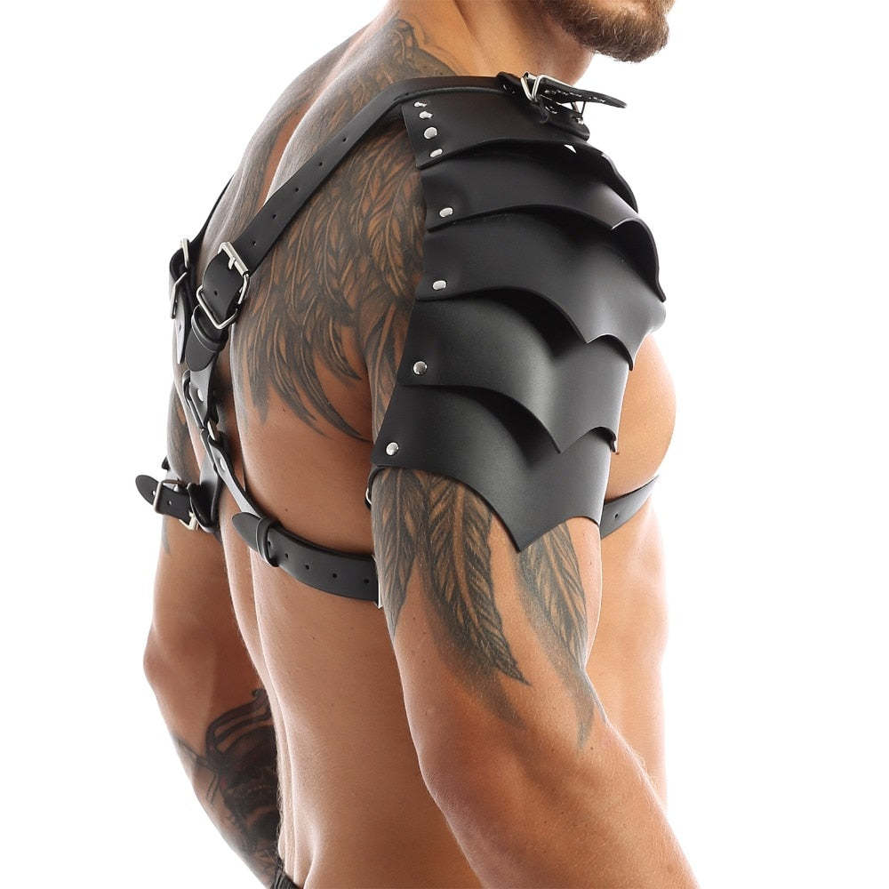 Medieval Renaissance Viking Men's Shoulder Armor Strap: Perfect for COSPLAY and Halloween Role Playing