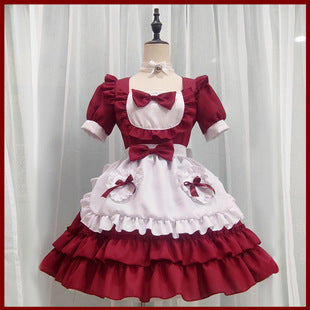 Cute Japanese Lolita Maid Outfit - Black and White Dress & Women's Boss Suit Set Size S-4XL