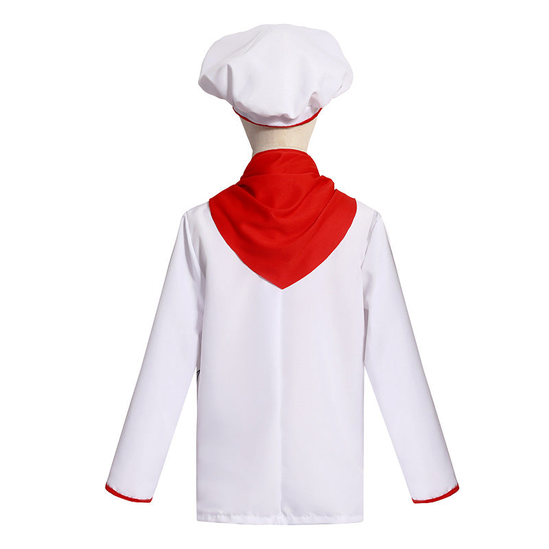 Children's Play Chef Uniform Set Little Chef Work Uniform Performance Uniform for Kid